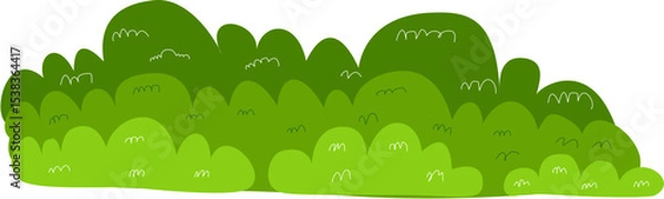 Obraz flat green grass
