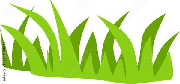 Obraz flat green grass