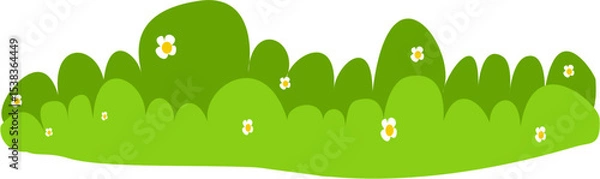 Obraz flat green grass