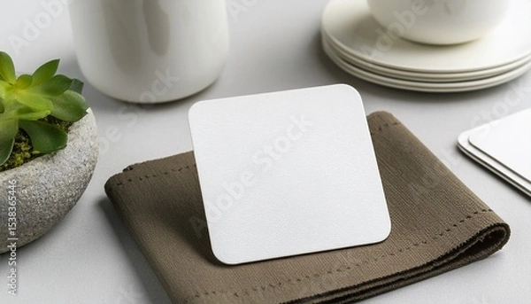 Obraz beverage coaster mockup