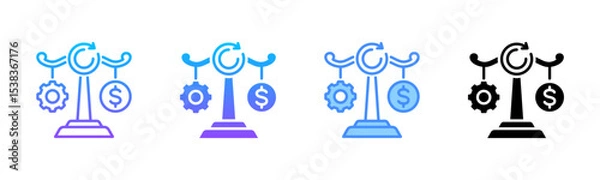 Fototapeta Value Multi Style Icon Set