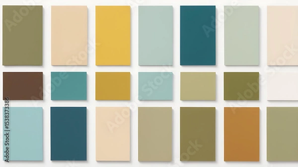 Fototapeta Earthy and Serene Color Palette 24 Calming Hues for Design Inspiration