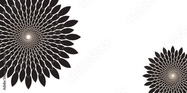 Obraz "Traditional Mandala Striking black & white radial design, abstract and hypnotic. Perfect for backgrounds, patterns, or modern art"