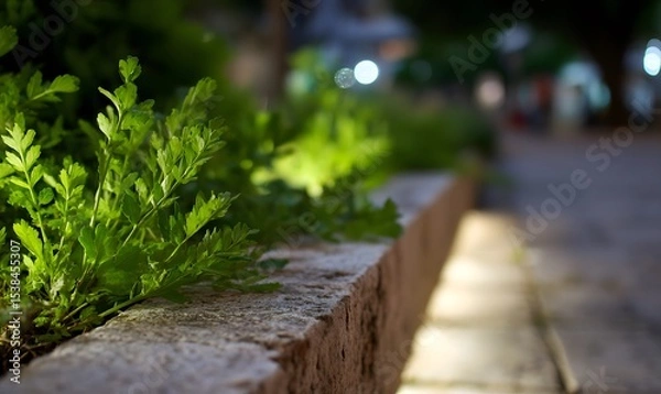 Obraz stone steps in the park, Generative AI