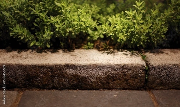 Obraz stone steps in the park, Generative AI