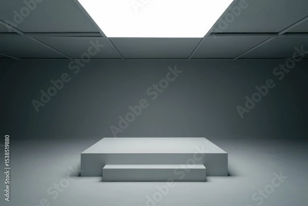 Fototapeta Empty gray studio background. Can use for displaying and presentation product.
