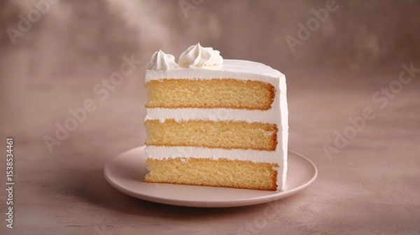 Obraz cake on a white plate