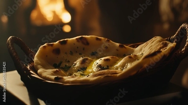 Obraz baked apple pie with almonds