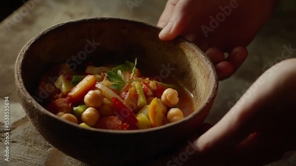 Obraz beef stew with potatoes and vegetables