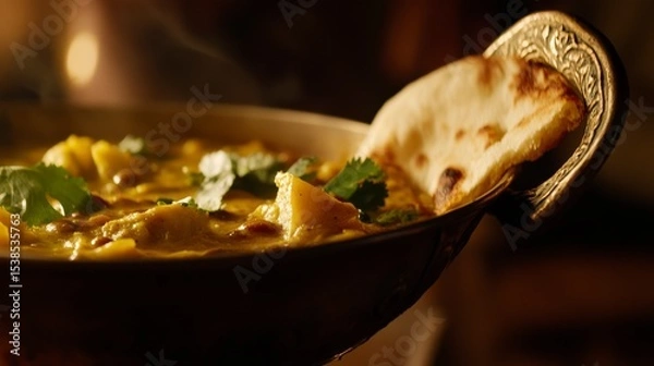 Obraz beef stew with vegetables and rice