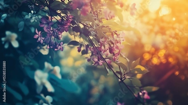 Obraz autumn leaves in water