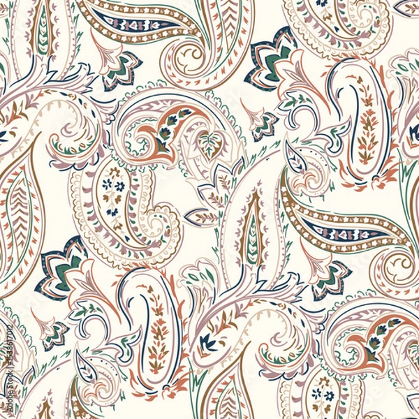 Obraz abstract paisley pattern on background