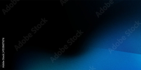 Obraz Black navy dark cobalt blue abstract background. Color gradient ombre transition. Noise grain particle granular. Wave wavy line stripe. Diagonal. Neon electric bright metallic shimmer glitter. Design.