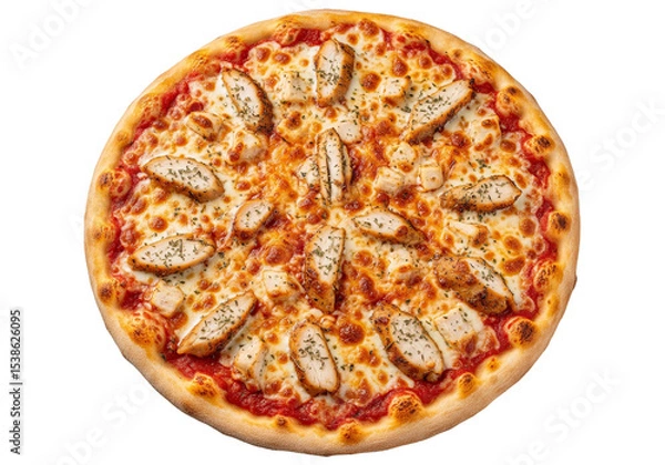 Fototapeta pizza au poulet