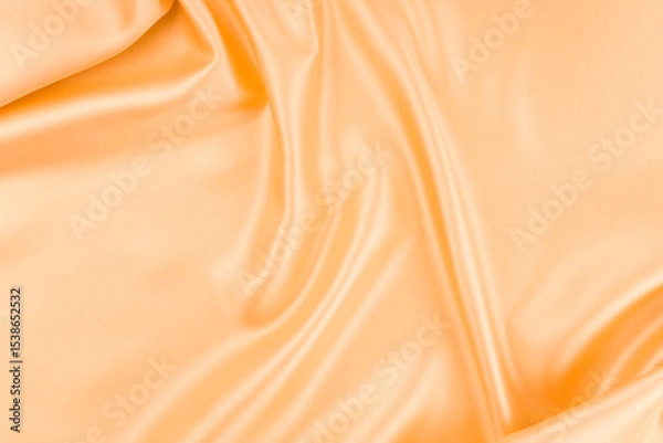 Fototapeta Smooth elegant orange silk can use as background.