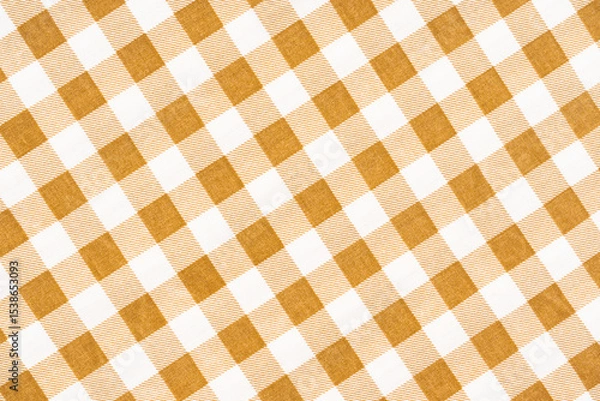 Fototapeta Brown gingham check pattern that can be used for background.
