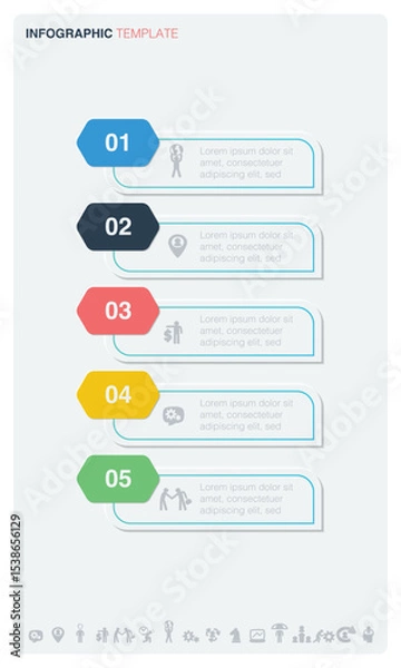 Fototapeta Infographic Template