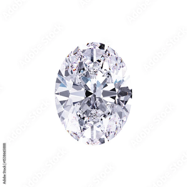 Obraz oval cut diamond