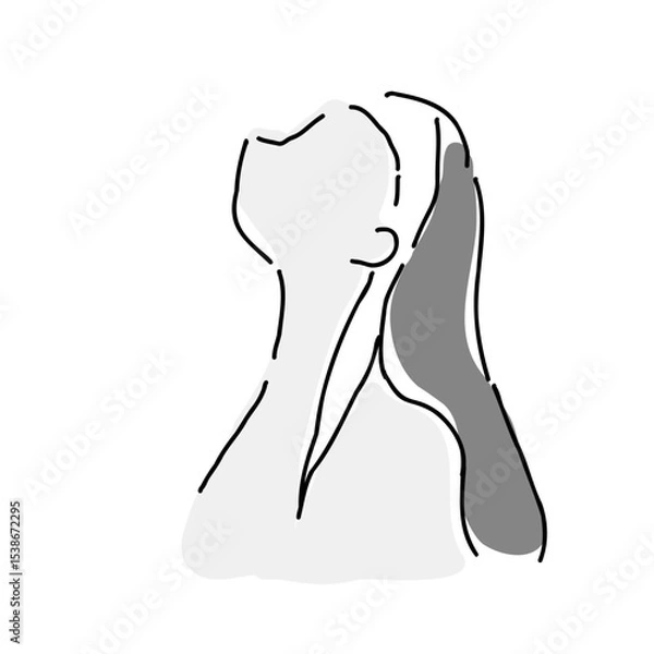 Fototapeta シルエット　女性