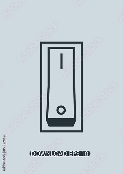 Fototapeta Switch on icon, Vector