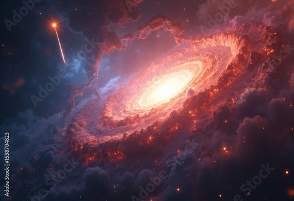 Obraz The dazzling vortex deep in the nebula