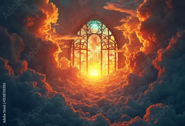 Obraz The Holy Light Above the Clouds