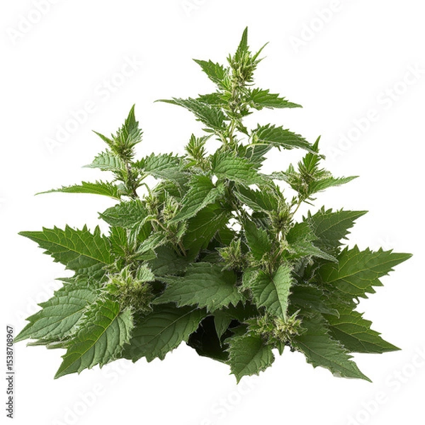 Fototapeta A bunch of green plants with small leaves. The plants are green and have a fresh, healthy appearance