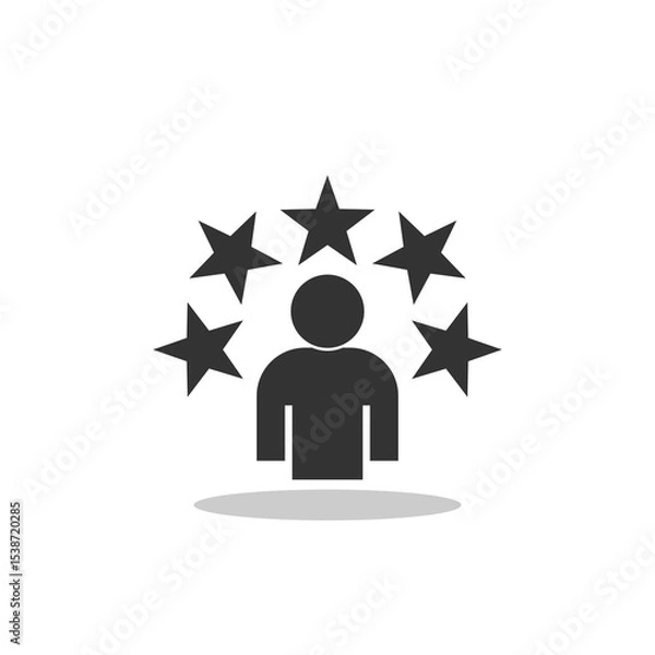 Fototapeta Experience Expert icon with shadow