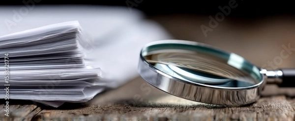 Obraz Documents under scrutiny