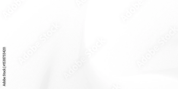 Fototapeta A white background with a subtle, repeating pattern of thin, curved lines, creating a smooth, flowing texture for visual interest. The design adds depth without being distracting.