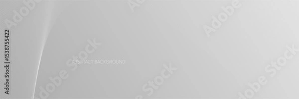 Fototapeta White abstract paper background with subtle lines and metallic texture. A gray and white background featuring curved lines, adding a subtle texture.