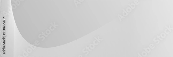 Fototapeta Abstract grayscale background with a gentle curved line. Subtle texture gives depth to the image, providing a modern feel.