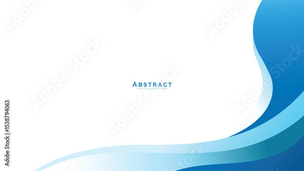 Fototapeta Abstract blue and white vector background, Design for prints, posters, cards, etc. Vector.	