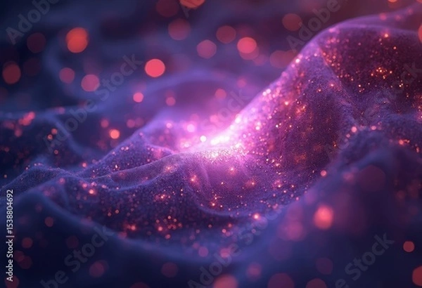 Fototapeta Wave of light particles