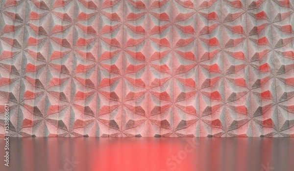 Obraz Background Showroom Empty Background White 3D Illustration