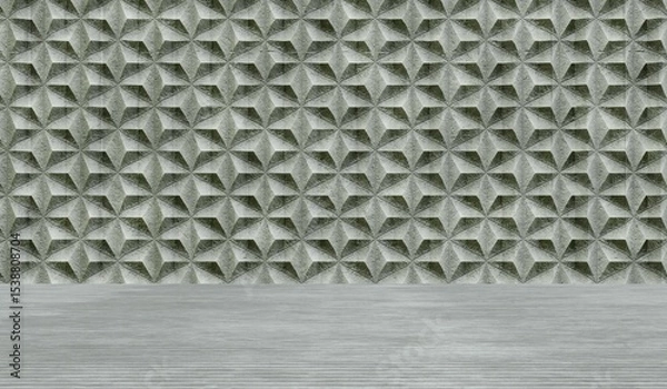 Obraz Background Showroom Empty Background White 3D Illustration