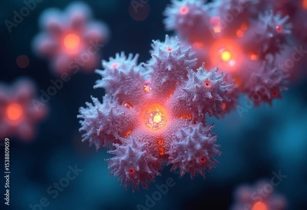 Fototapeta Blooming in the microscopic world