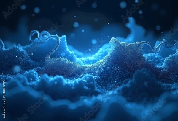 Fototapeta The surging of blue dreams