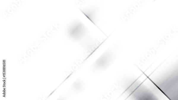 Fototapeta Abstract white and gray color, modern design stripes background with geometric shape. Vector illustration.	