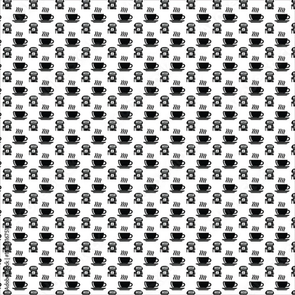 Obraz Coffee cafe seamless pattern