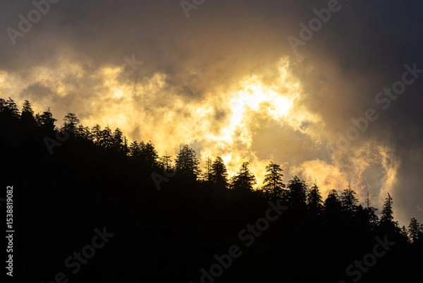 Obraz Sunrise over Mountains
