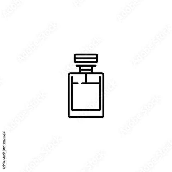 Obraz Elegant perfume bottle icon displays minimalism simple style beauty