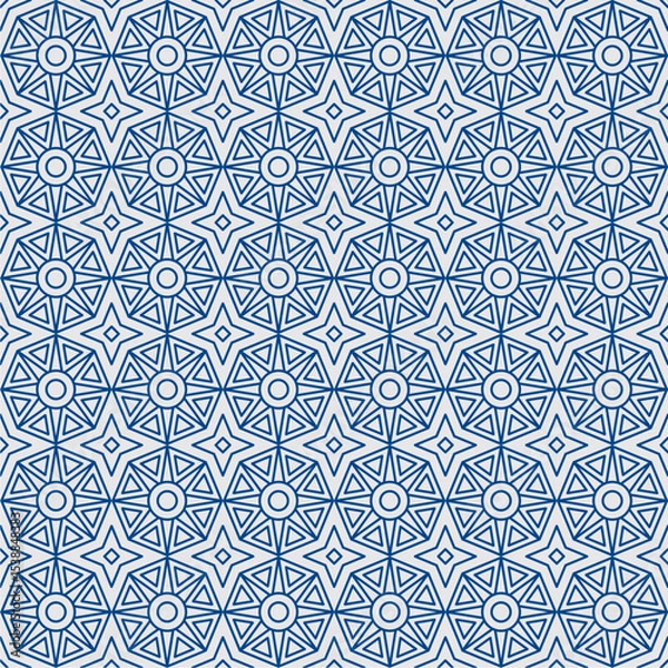 Obraz Elegant Geometric CNC Interior Panel Design, Intricate Laser Cut Pattern with Symmetrical Floral Star Motifs, Ideal for Modern Home Decor, Partitions, Wall Art, or Backdrop Panels.