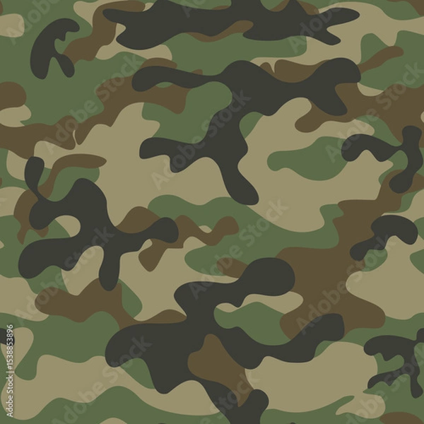 Fototapeta 
camouflage military pattern, classic army background, forest design