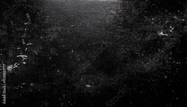 Fototapeta dark gritty grunge texture with dust and speckled scratches black and white matte alpha mask background