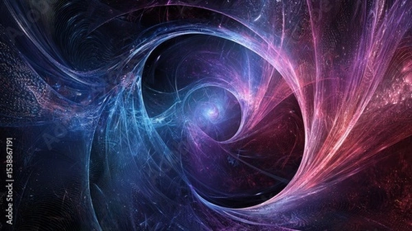 Fototapeta Abstract swirling patterns of vibrant colors.