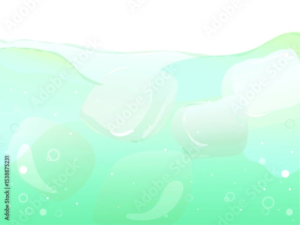 Obraz メロンソーダの水面