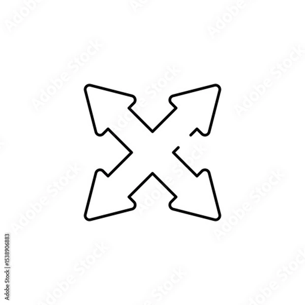 Fototapeta Scalling icon design with white background stock illustration