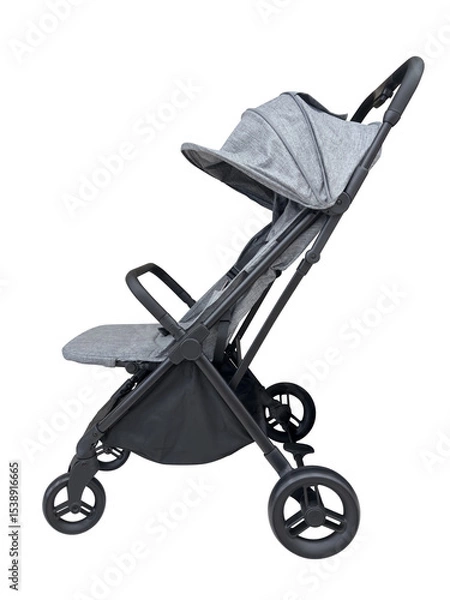 Obraz baby stroller isolated on white background