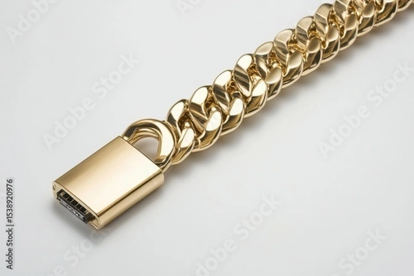 Obraz high resolution visual of flash usb drive with metallic chain